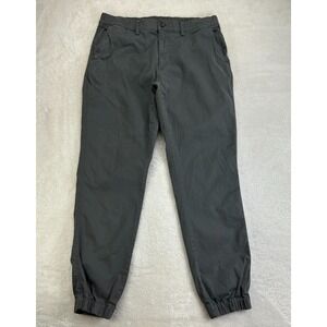 Bearbottom Jogger Pants Mens XL Charcoal Gray Stretch Elastic Ankle Cuffs Y2K